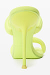 Alexander Wang fluo yellow julie 105 毫米尼龙管状凉鞋