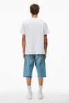 alexander wang 密织平纹针织茶杯图案 t 恤 bright white