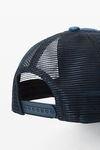 Alexander Wang tumbled medium indigo blade logo-embroidered trucker hat in cotton