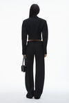 Alexander Wang black 双排扣礼服式短款西装外套