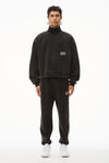 Alexander Wang acid black 酸洗棉质高领套头衫