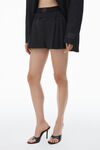 Alexander Wang black lucienne 105mm thong mule in smooth leather