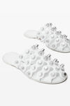 Alexander Wang optic white rexa cage slide in leather