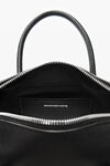 Alexander Wang black roux 黑色皮革小号手柄包