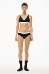Alexander Wang black brief underwear in ribbed jersey