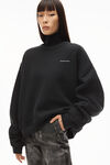 Alexander Wang black 密绒圆领衫