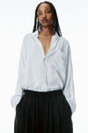 Alexander Wang black pre-styled trouser with turn-down waistband
