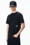 Alexander Wang acid black unisex acid wash tee in high twist jerseyâ