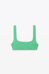 alexander wang 纹理提花平纹针织比基尼上衣 mint julep