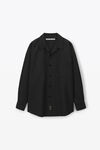 alexander wang dress shirt in wool blend tailoring black