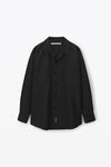 alexander wang dress shirt in wool blend tailoring black