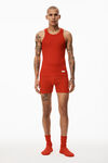 alexander wang 罗纹棉背心 red