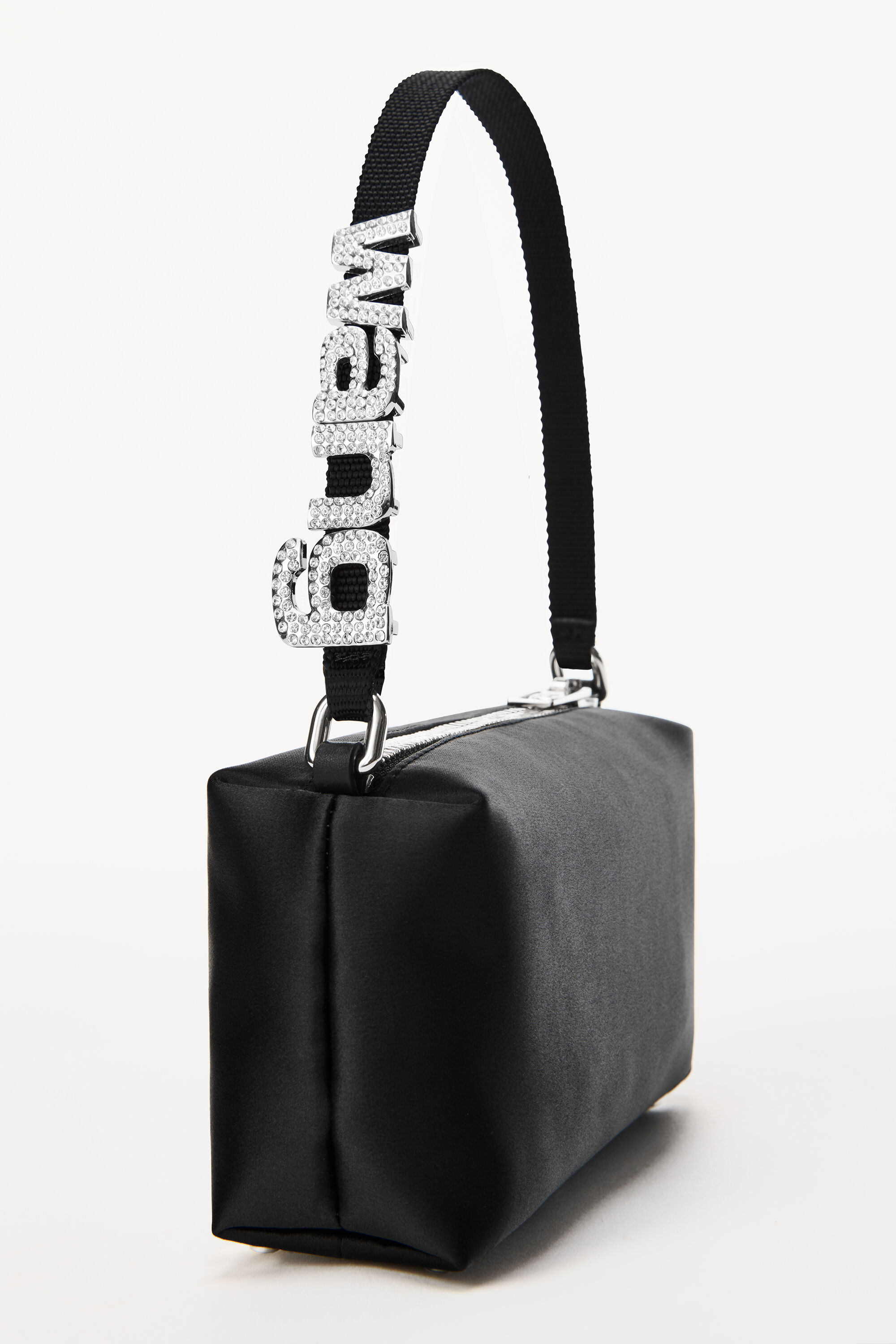 HEIRESS POUCH IN SATIN in BLACK | alexanderwang®