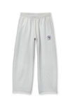 Alexander Wang light heather grey unisex logo oversized cotton terry sweatpants