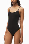 Alexander Wang black cami bodysuit in ribbed jersey