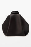 alexander wang scrunchie mini bag in satin black