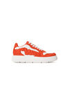 Alexander Wang white/red puff pebble sneaker in leather