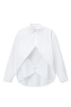 Alexander Wang white 宽大开衩前襟衬衫