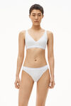 alexander wang 罗纹平纹布紧身胸衣 white
