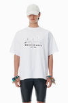 Alexander Wang white white cotton oversized logo t-shirt