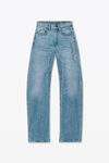 Alexander Wang classic light indigo articulated denim jeans with high-frequency logo