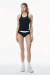 Alexander Wang navy racerback tank in ribbed cotton jersey