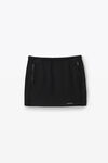Alexander Wang faded black 饰经典棉质毛圈布迷你半身裙