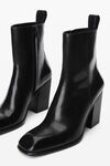 Alexander Wang black throttle 95 毫米皮革踝靴