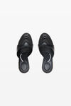 Alexander Wang black lucienne 105mm thong mule in smooth leather