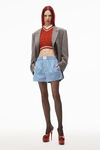alexander wang classic boxer in light compact cotton blue/pink