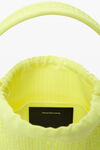 Alexander Wang fluo yellow 小号 ryan 烫钻手提包