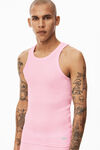 alexander wang 罗纹棉背心 light pink