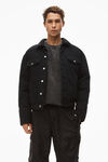 alexander wang cargo pant in jacquard nylon black
