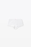 Alexander Wang white 华夫纹针织水晶烫钻短裤