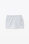 Alexander Wang light heather grey 饰经典棉质毛圈布迷你半身裙