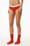 alexander wang brief underwear in ribbed jersey red