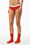 alexander wang 罗纹平纹布内裤 red