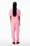 Alexander Wang washed lotus pink cotton-jersey logo tee