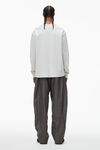 alexander wang 高捻针织长袖 t 恤 light heather grey