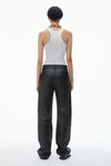 Alexander Wang black ez 中腰直筒  primal 纳帕羊皮