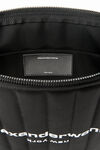 alexander wang elite tech shoulder bag in nylon  black