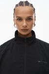 Alexander Wang black ruched track jacket