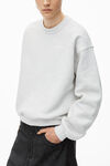 Alexander Wang vintage heather grey 密绒圆领套头衫
