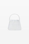 alexander wang ryan 透明罗纹针织小号手袋 white