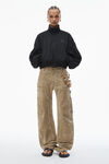 Alexander Wang black ruched track jacket