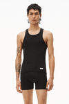 alexander wang 罗纹棉背心 black