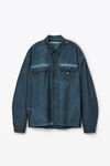 Alexander Wang washed graphite 加大款棉质工装衬衫