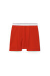 alexander wang boxer brief in ribbed jersey red