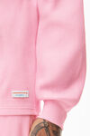 alexander wang 中性款棉质保暖华夫格长袖衫  light pink