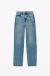 Alexander Wang vintage light indigo 网眼织物面料腰带预制款牛仔